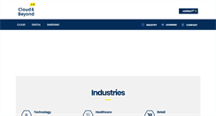 Desktop Screenshot of cloudandbeyond.com